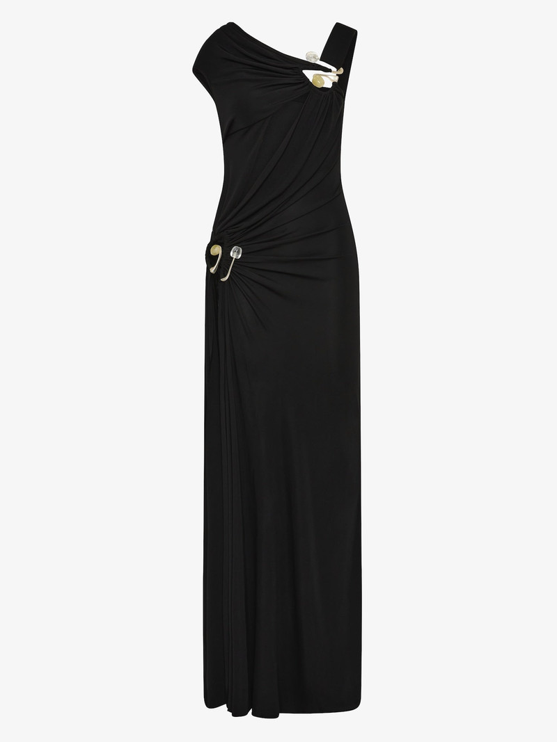Veer Spiral Crystal Draped Jersey Dress 6