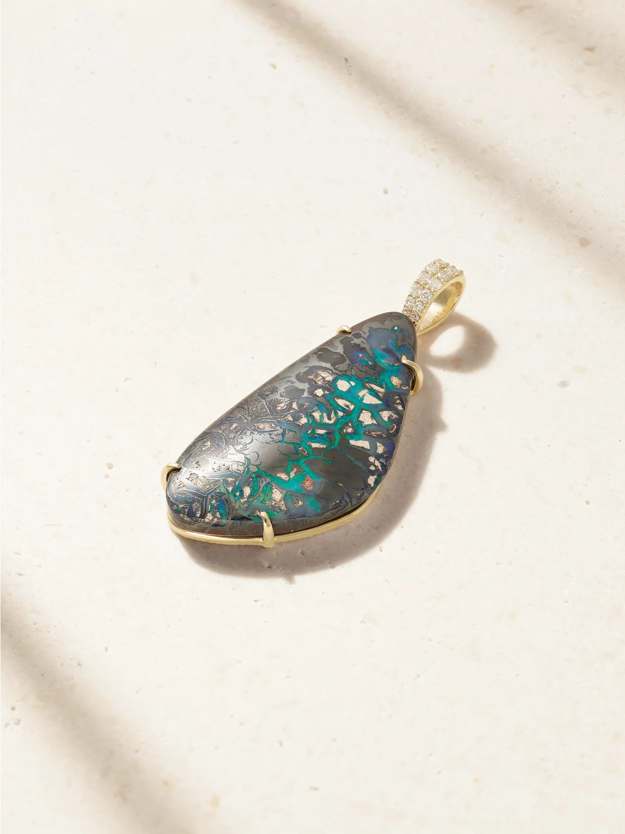 14-karat Gold, Opal And Diamond Pendant - 1