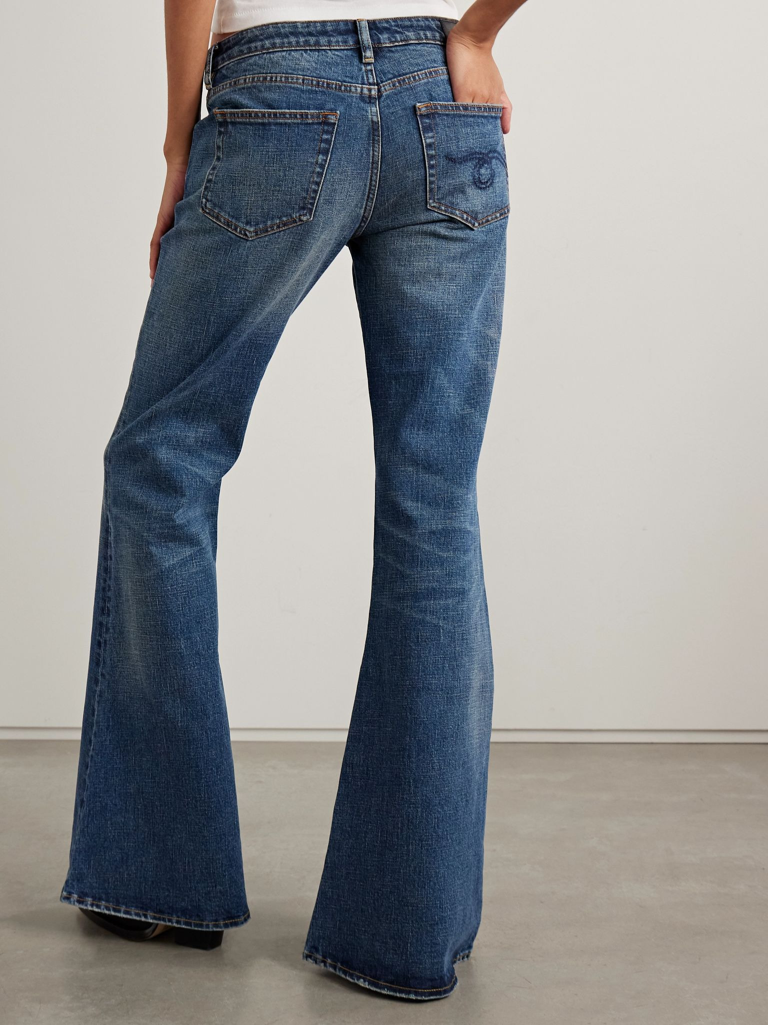Overflow Boy low-rise flared jeans Mid denim - 4