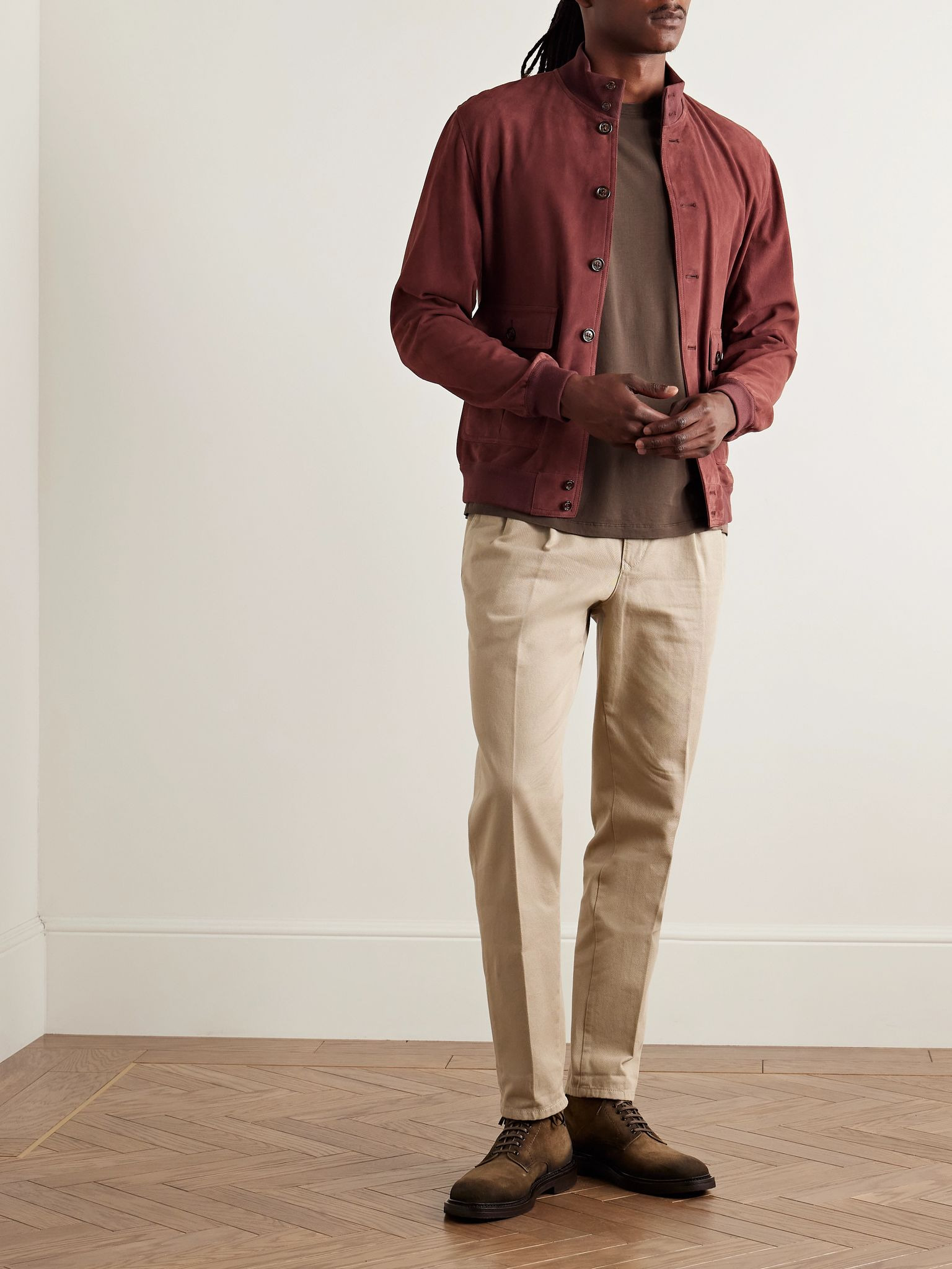Benny Pigment-Dyed Lyocell and Cotton-Blend Jersey T-Shirt Brown - 2
