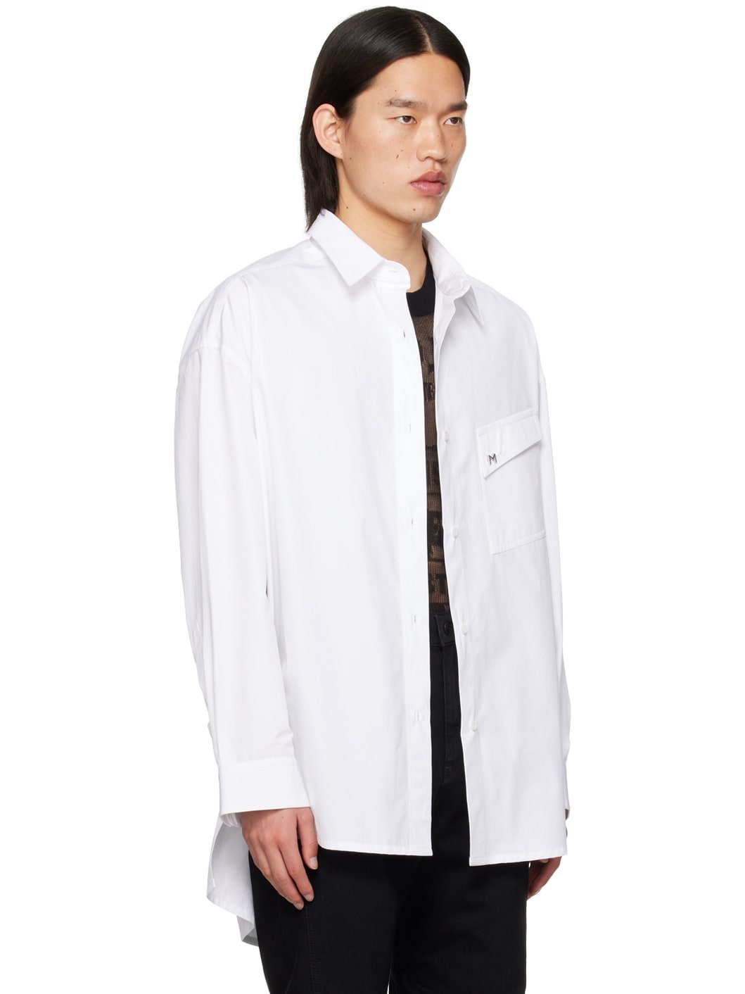 White Oversized Shirt - 2