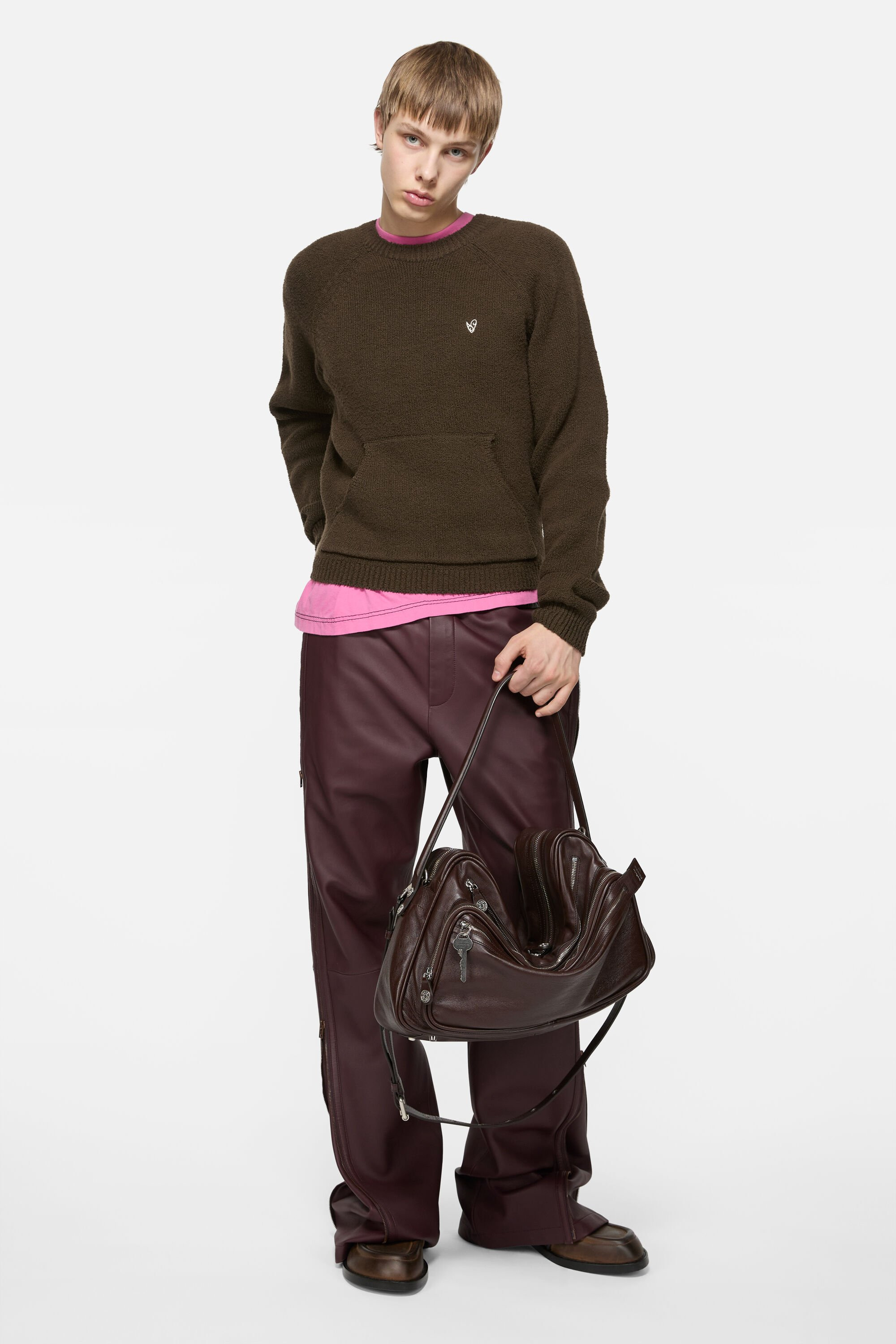 Crewneck jumper - Brown - 2