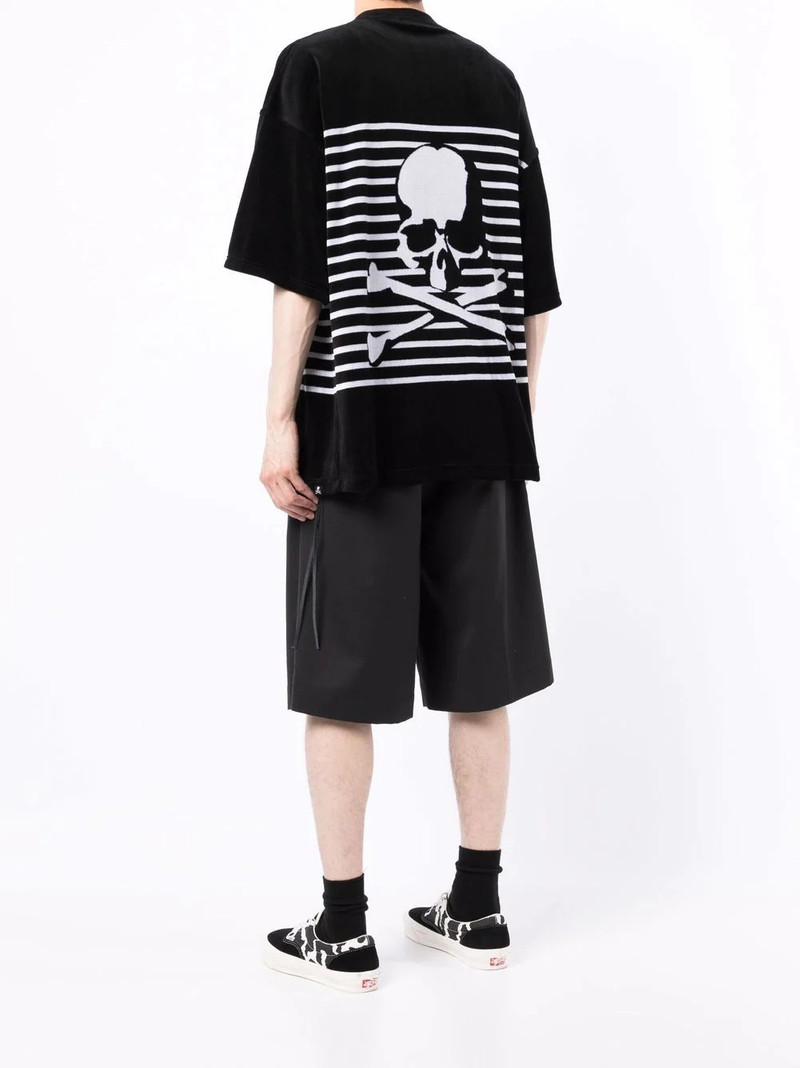 striped skull-print T-shirt 4
