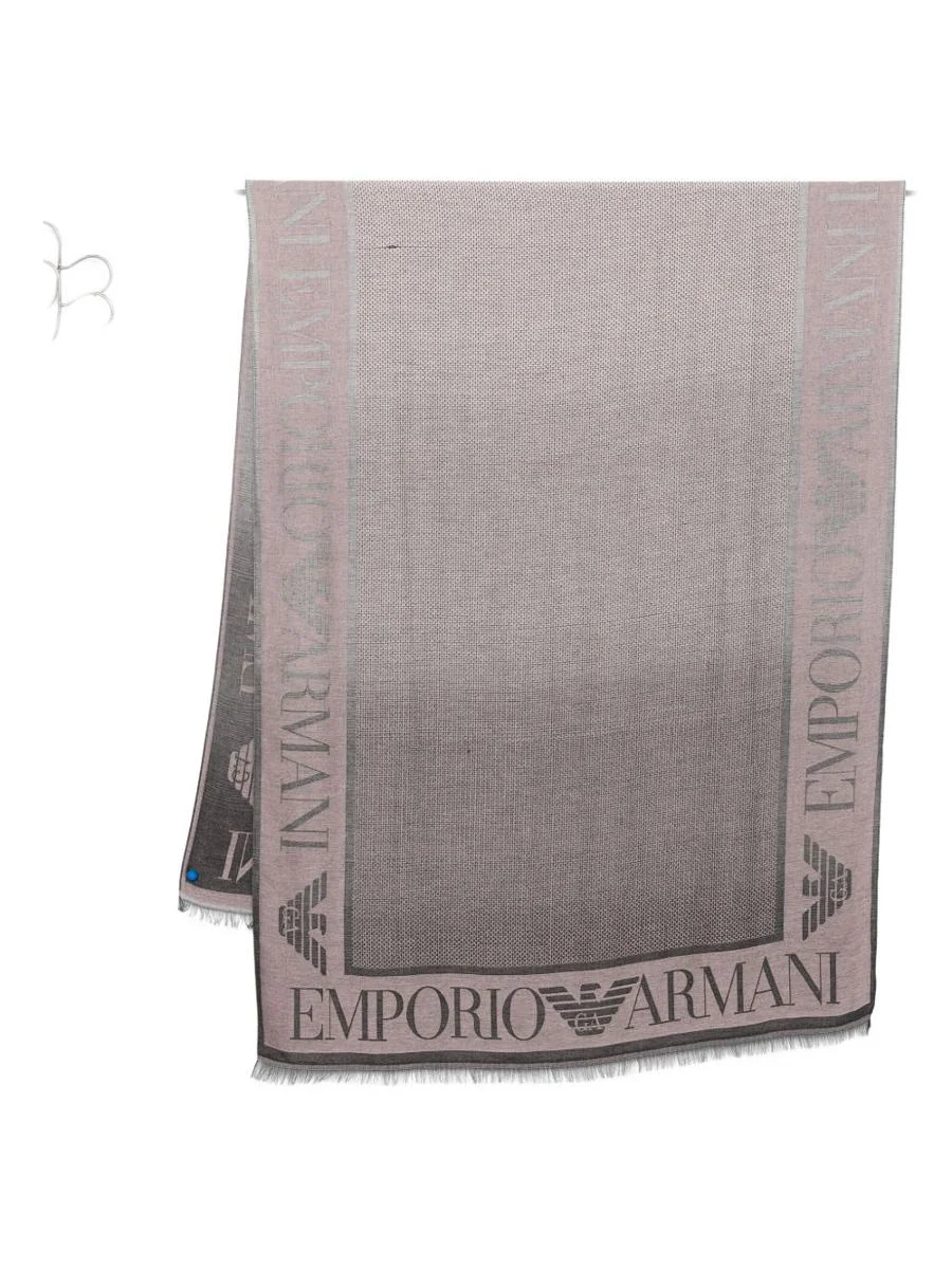 Emporio Armani Logo Scarf - 1