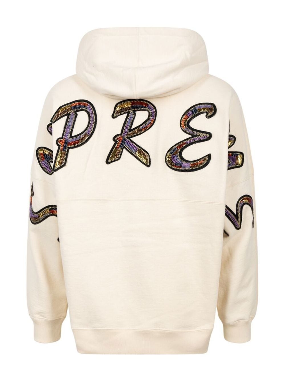 beaded logo hoodie - 3