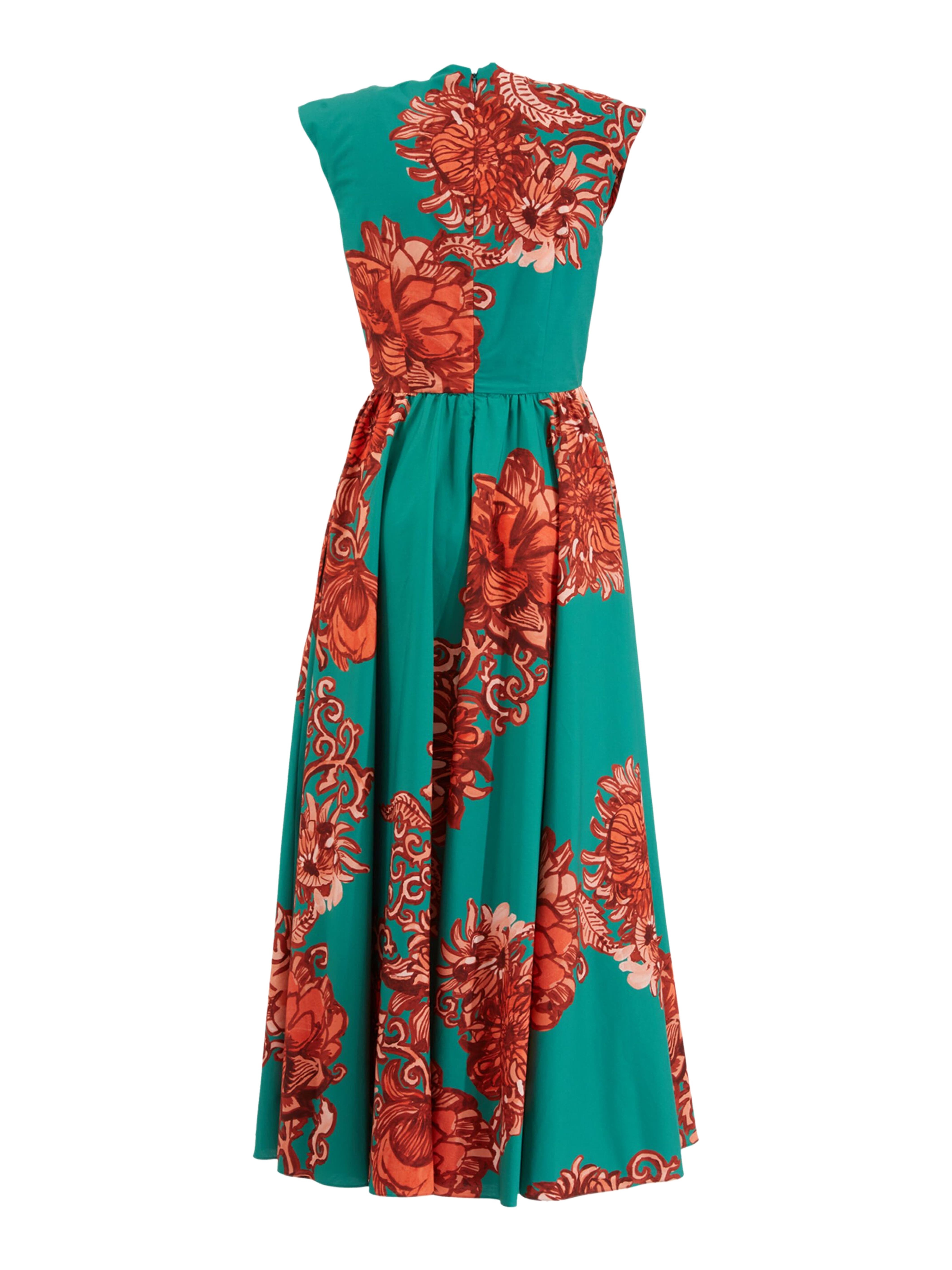 La DoubleJ Keyhole Dress Anemone Ghirlanda Green at Nordstrom - 3