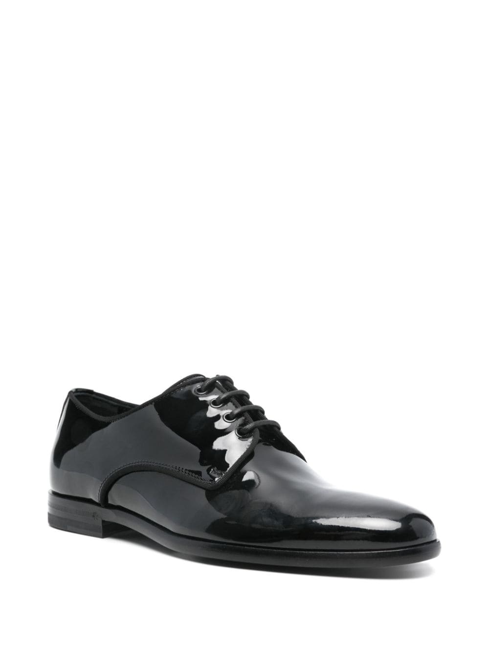 Patent leather derby shoes - 4