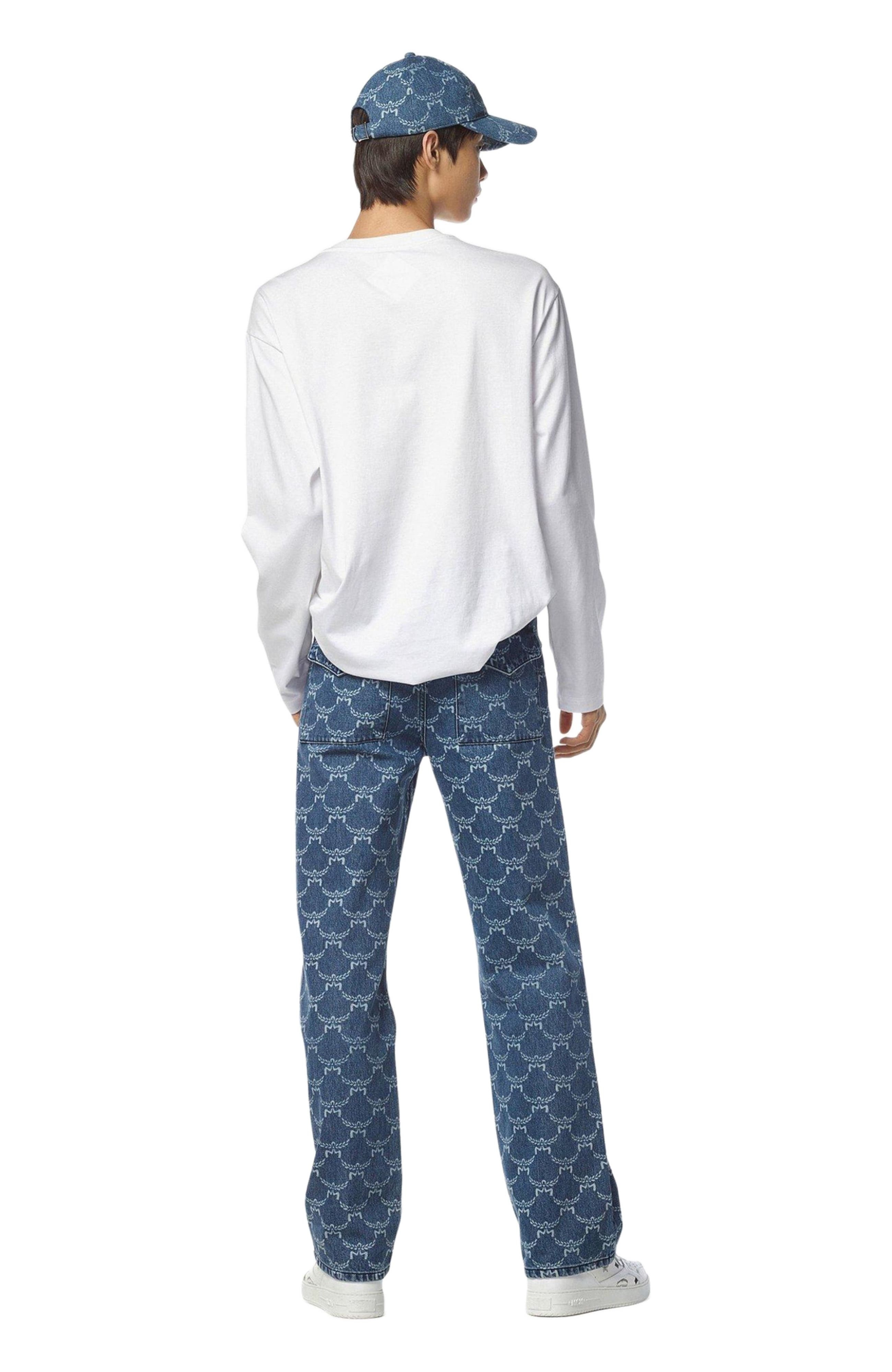 MCM Essential Laurel Logo Shirt in Organic Cotton in White at Nordstrom - 4