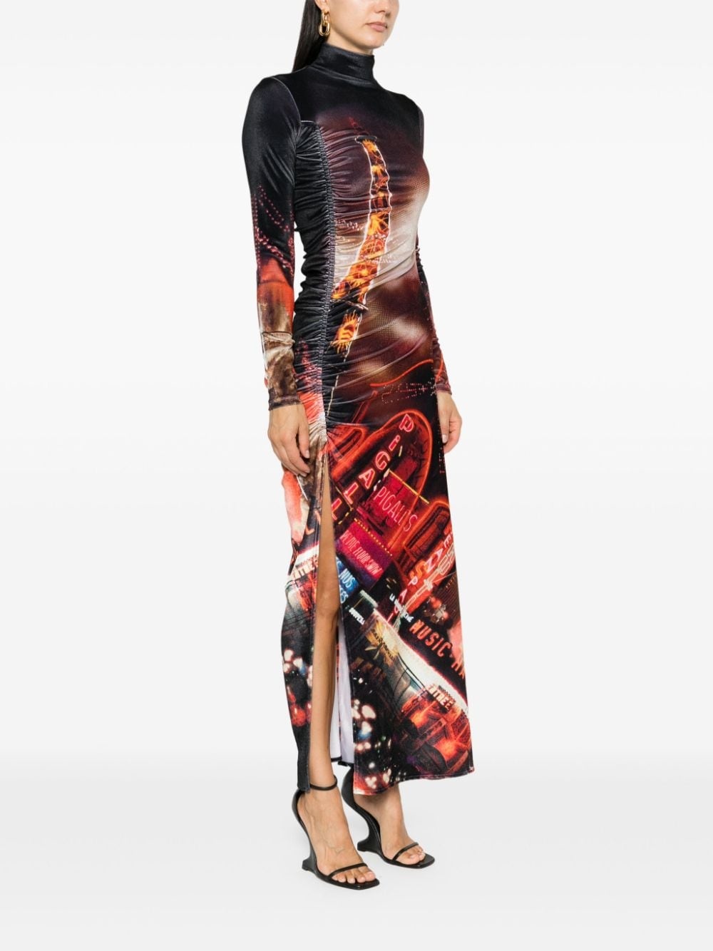 Pigalle velvet maxi dress - 3