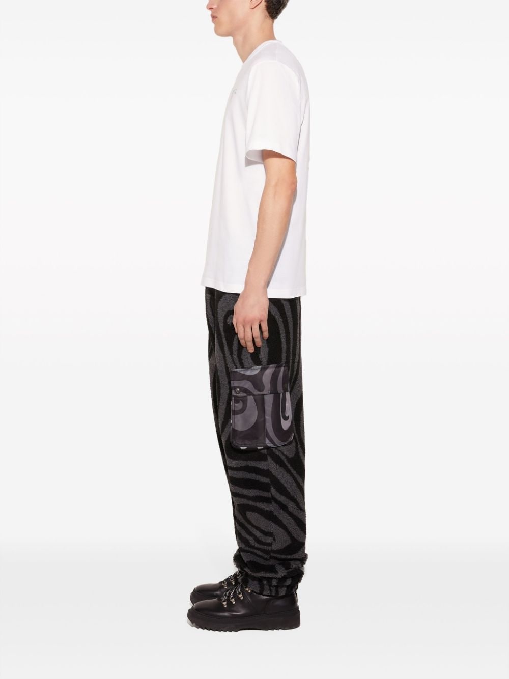 logo-print cotton T-shirt - 3