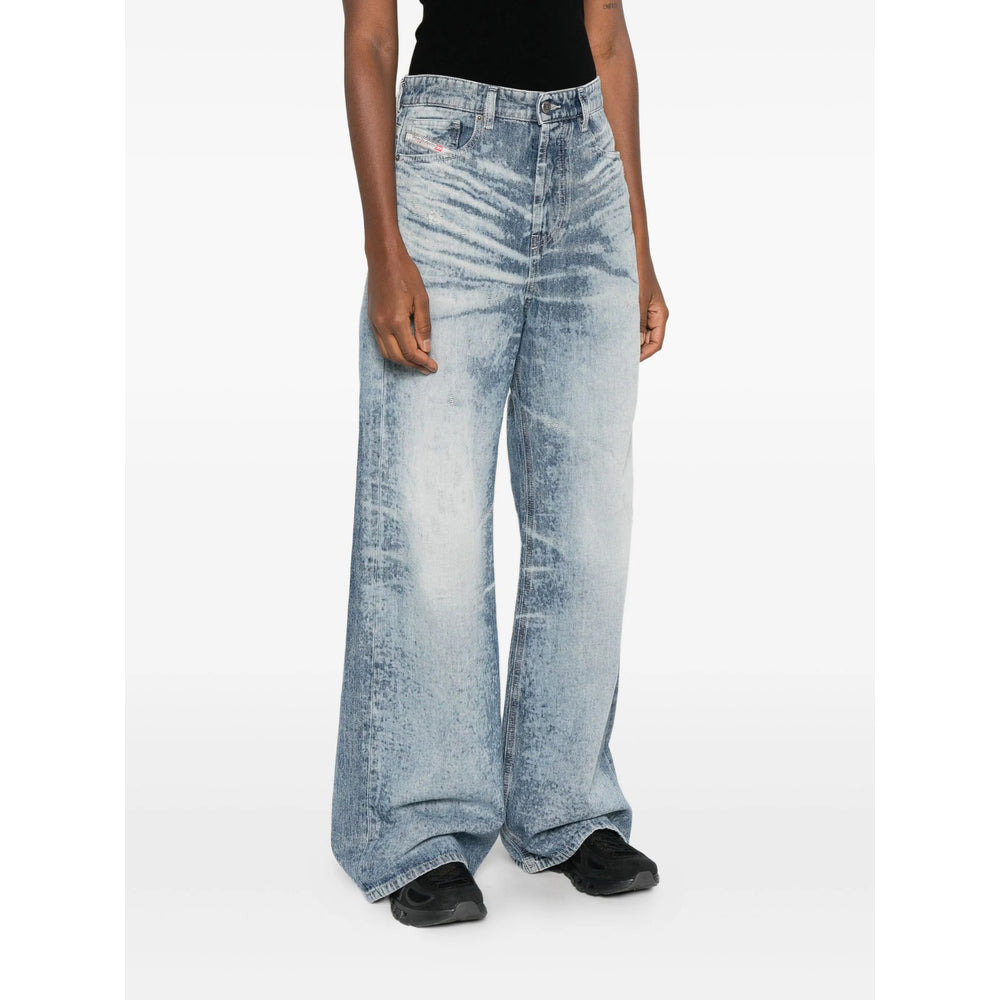 Diesel Blue Denim - Straight-Leg Jeans Women - 2