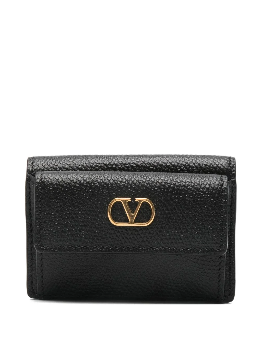 VLogo leather wallet - 1