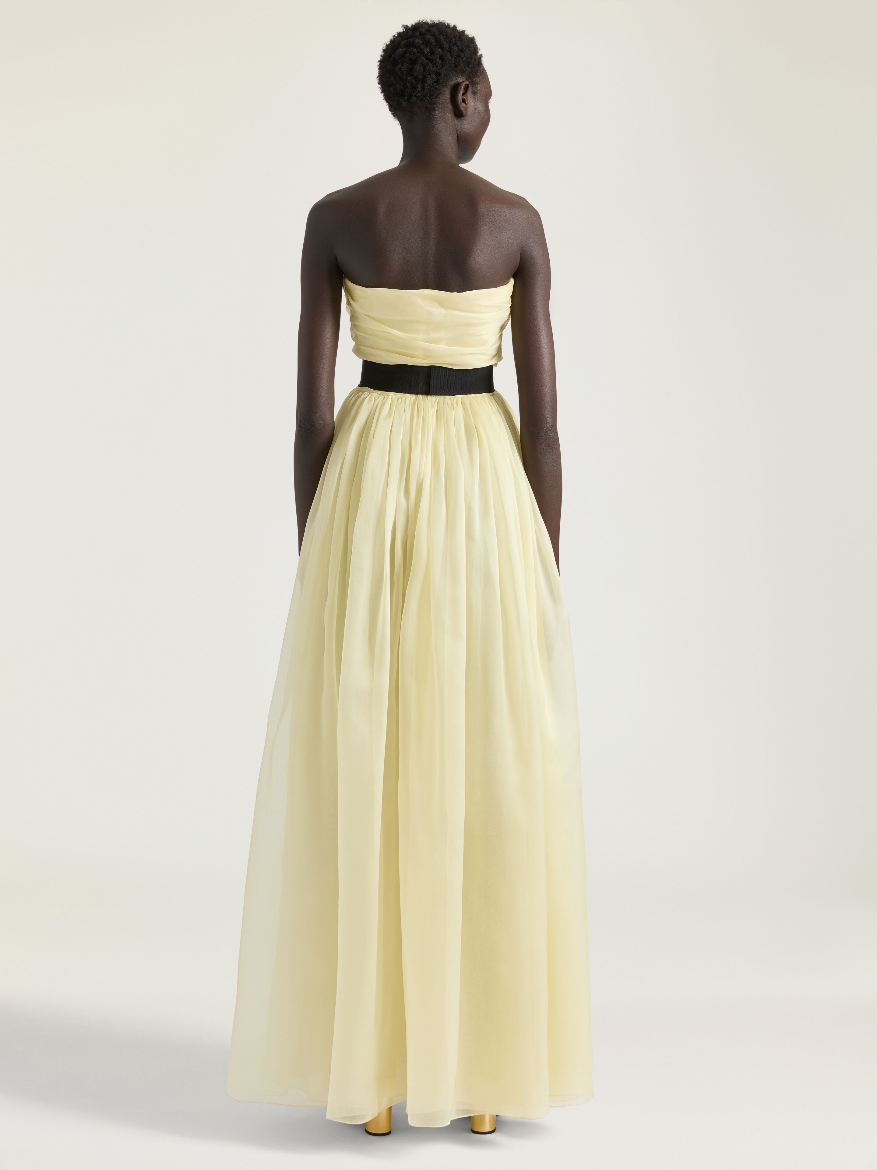 BUSTIER EVENING DRESS IN ORGANZA - 3