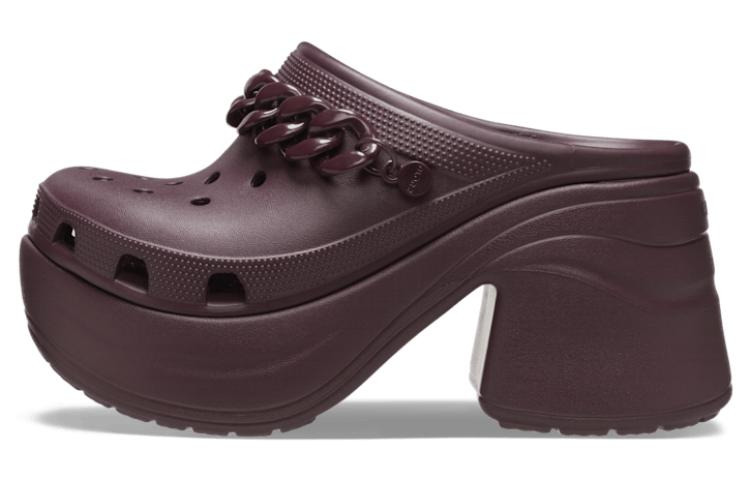 (WMNS) Crocs Siren Chain Clog 'Dark Cherry' 209018-6WD - 2