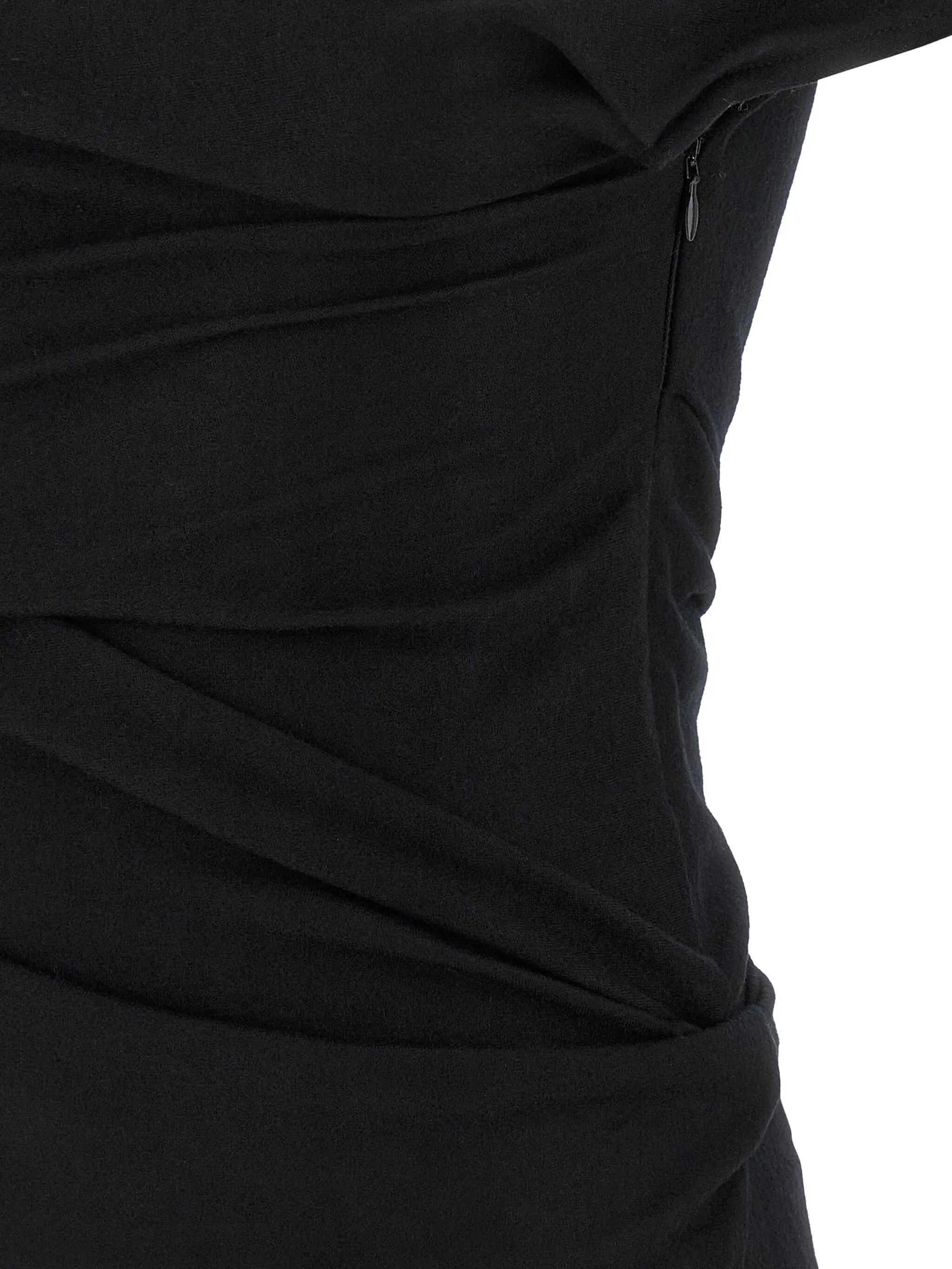 Flap draped short-sleeve top - 4