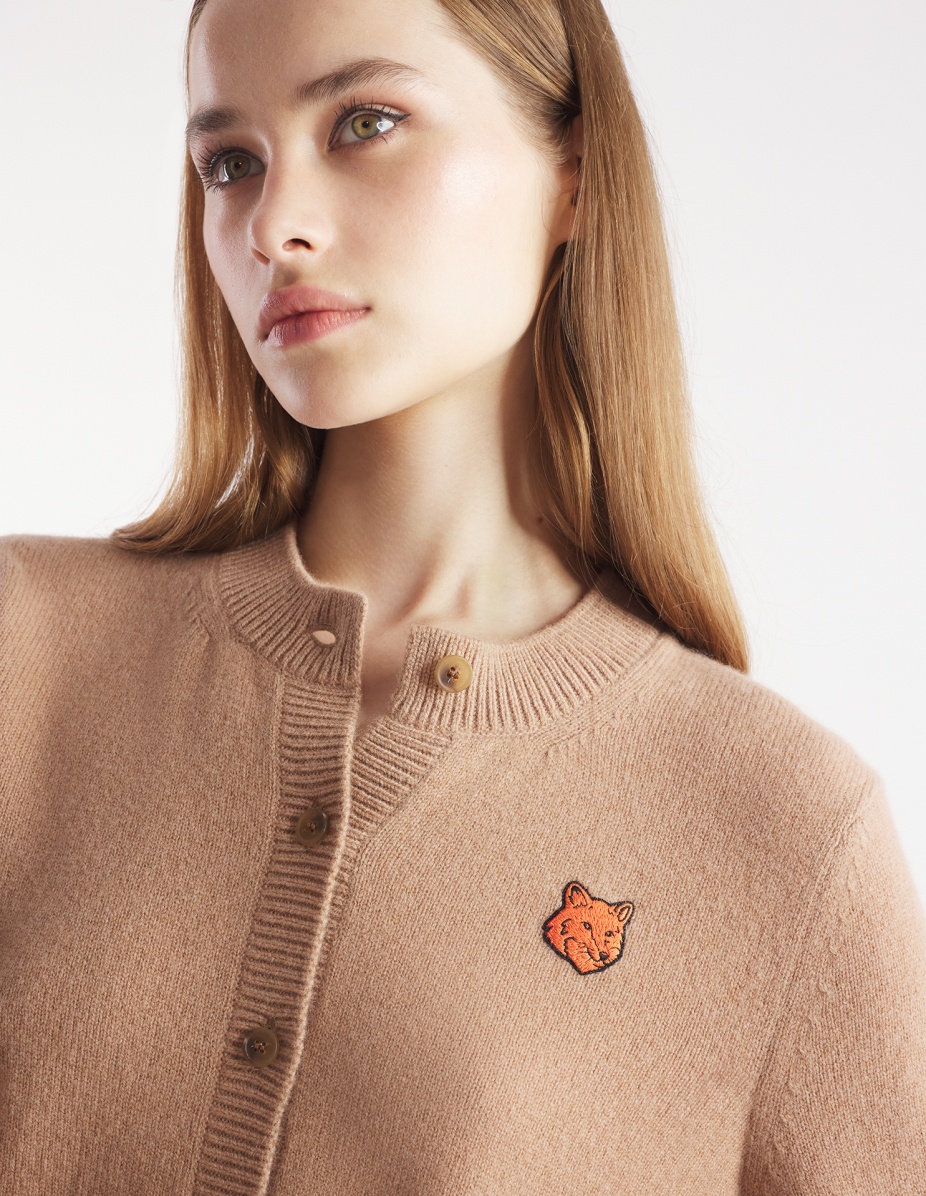 BOLD FOX HEAD PATCH REGULAR CARDIGAN - 4