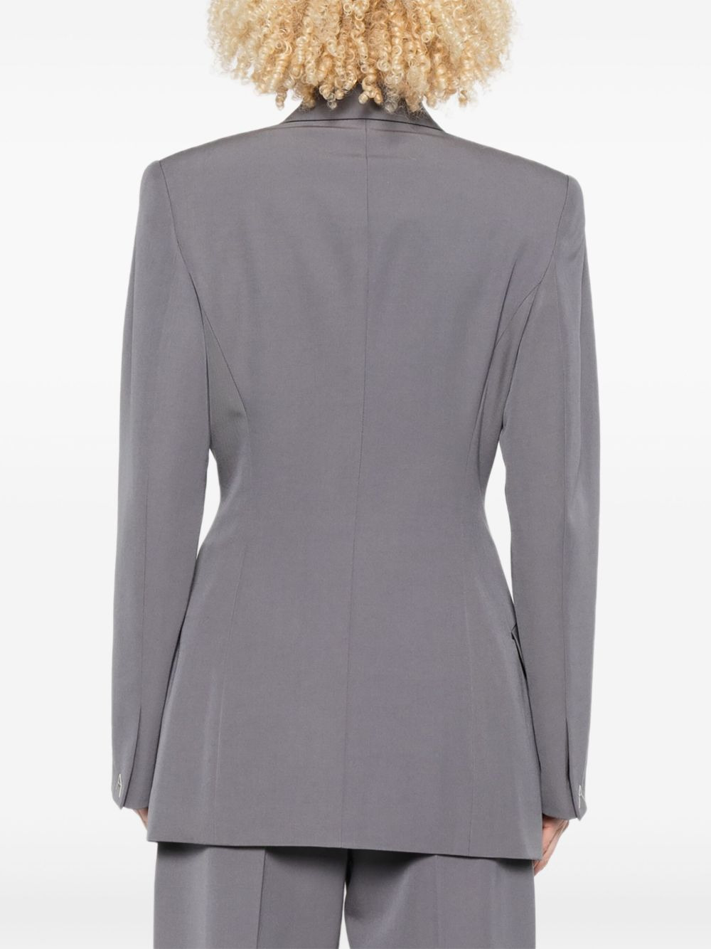 wool double-breasted blazer - 4