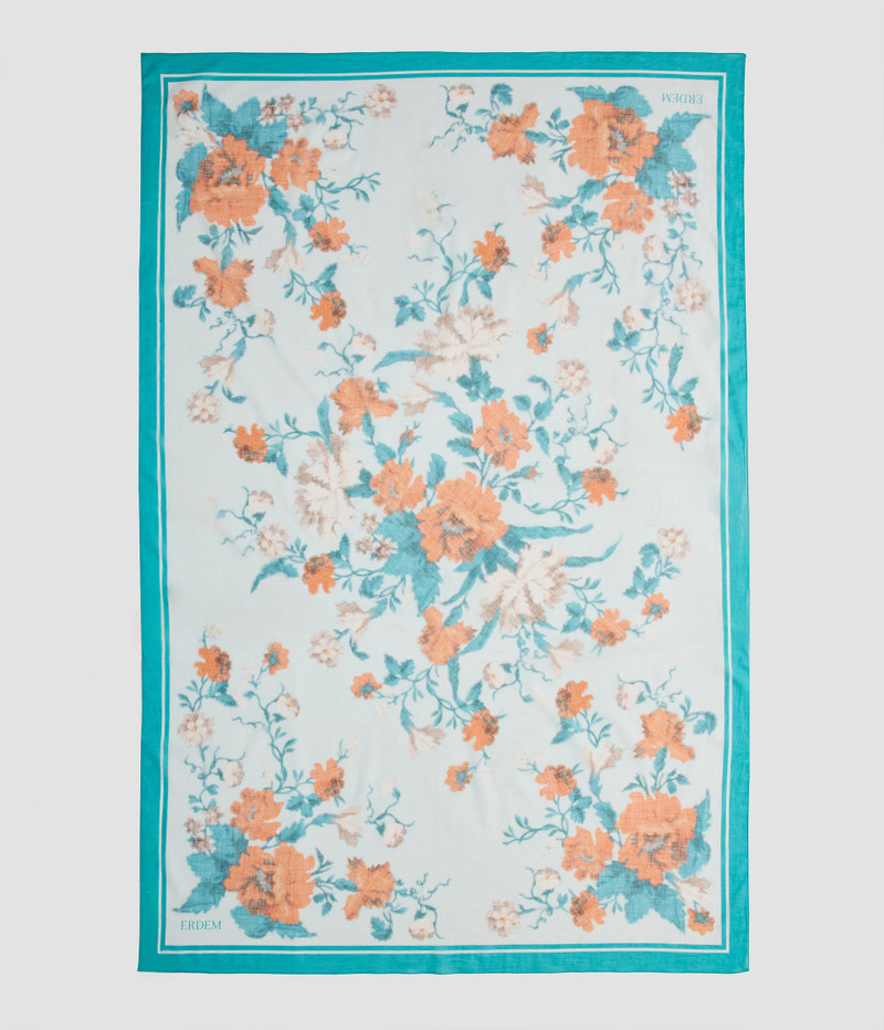 FLORAL PRINT COTTON VOILE PAREO 7