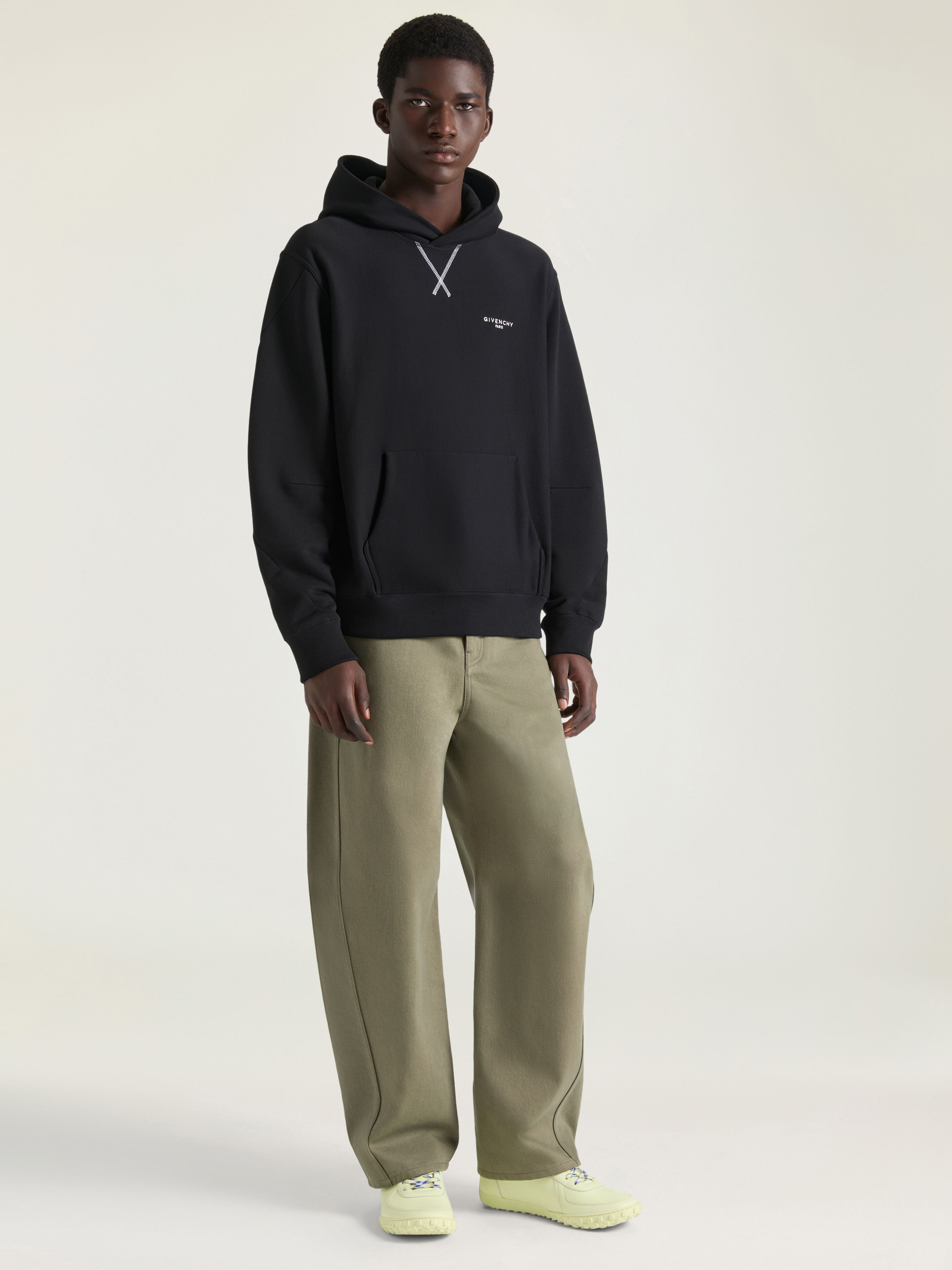 COUTURE SEAM HOODIE IN FLEECE EMBROIDERED GIVENCHY PARIS - 2