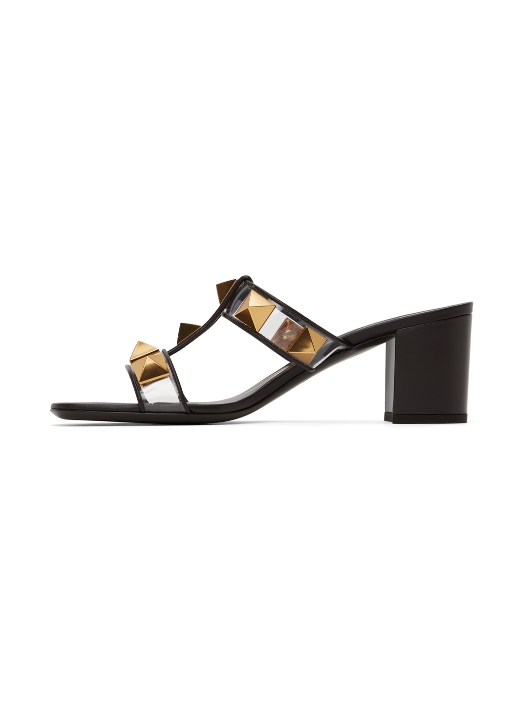 Brown Roman Stud Sandals - 3