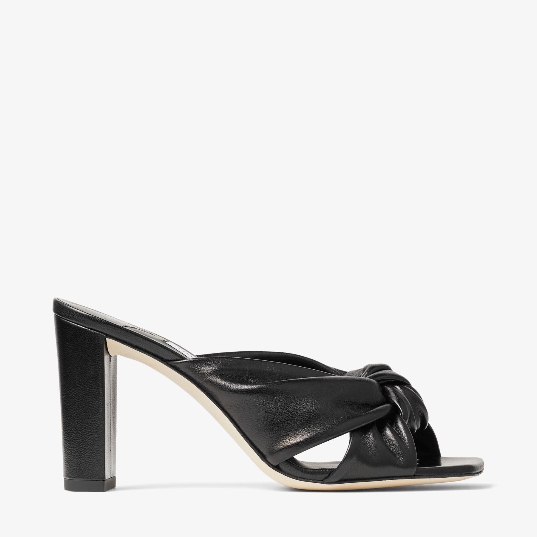 Avenue 85
Black Nappa Leather Mules - 1