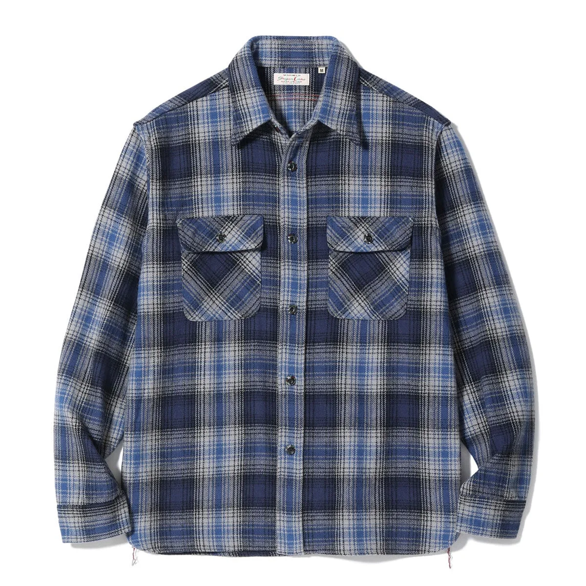 SC29584 Fiction Romance Herringbone Twill Check Work Shirt Navy - 1