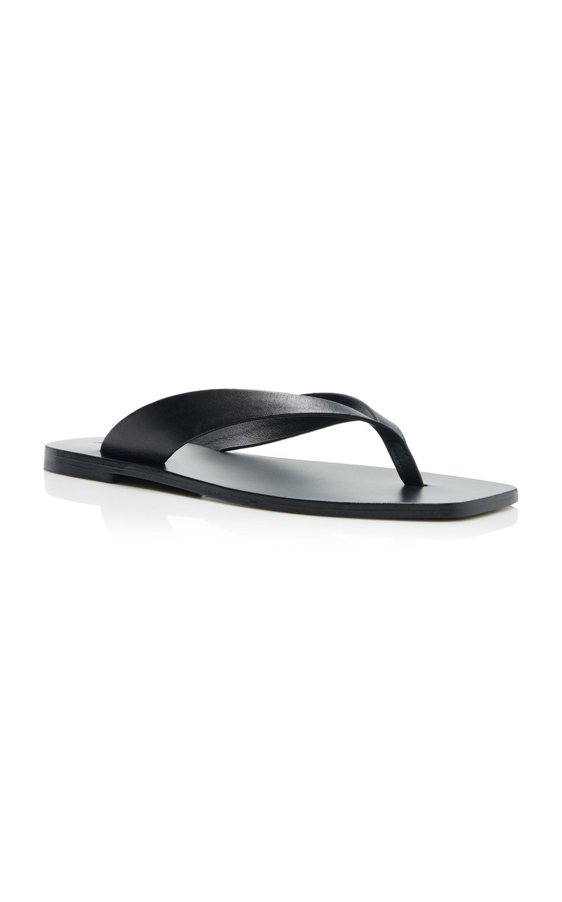 A.EMERY Kinto Leather Sandals black outlook