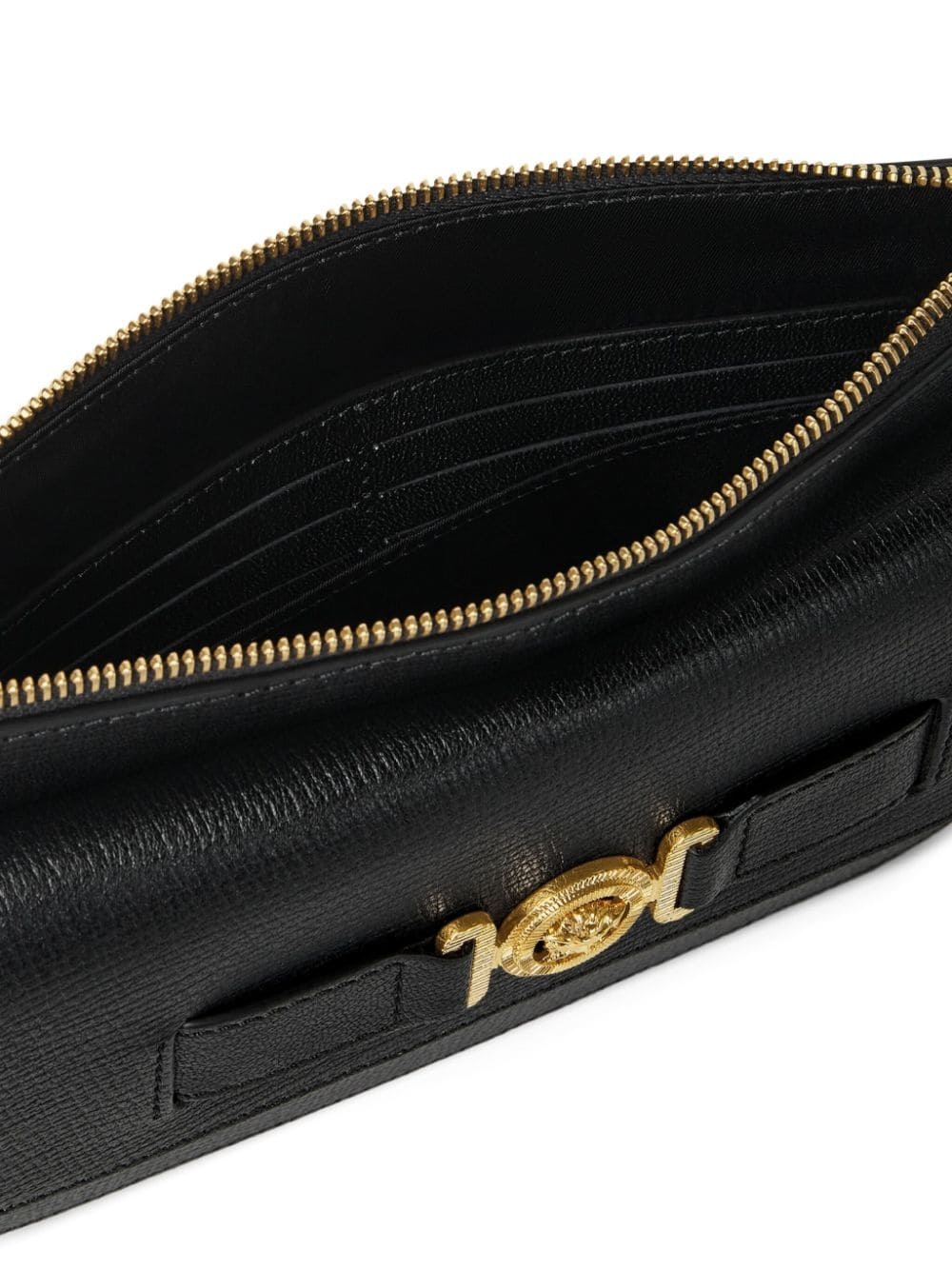 Medusa Biggie leather clutch bag - 4