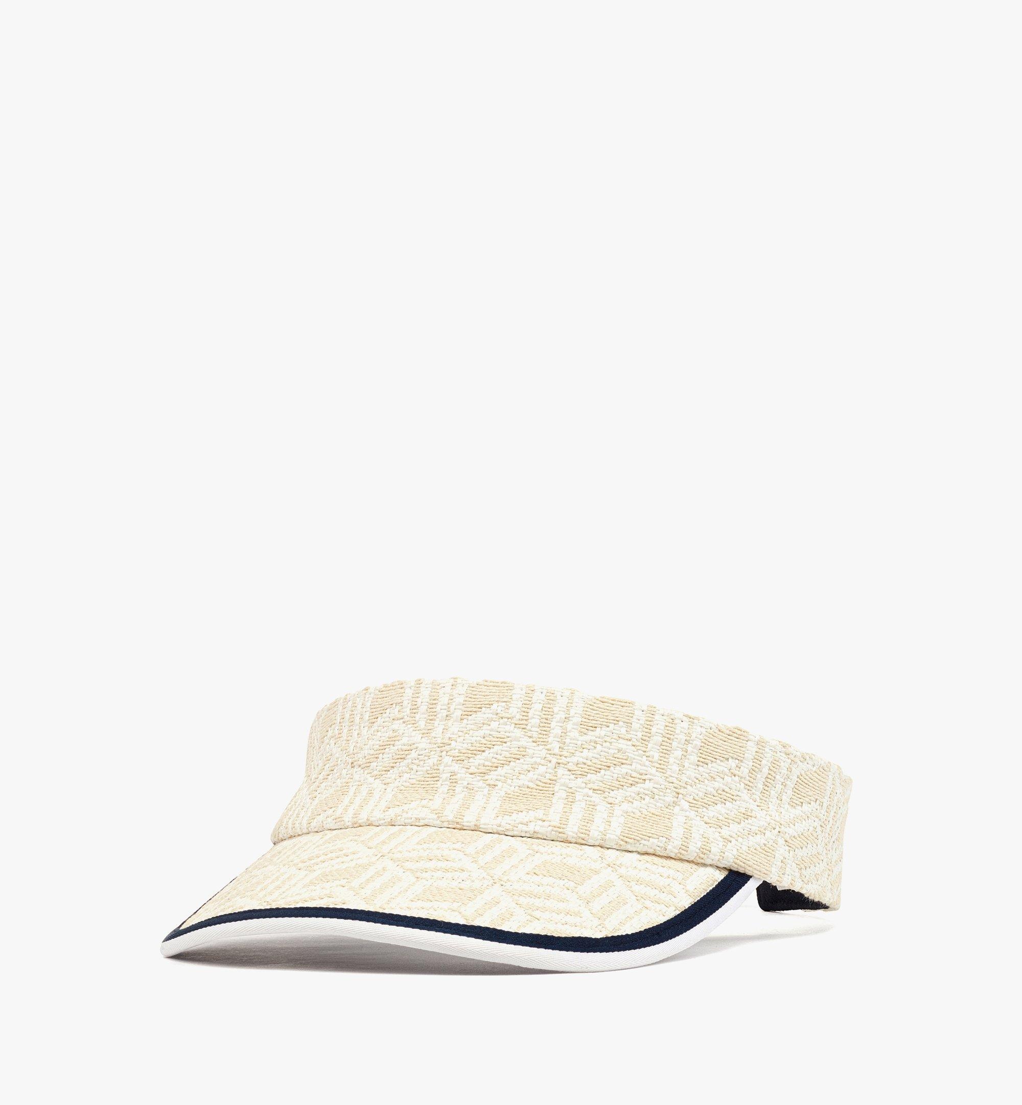 Visor in Cubic Monogram Raffia - 1