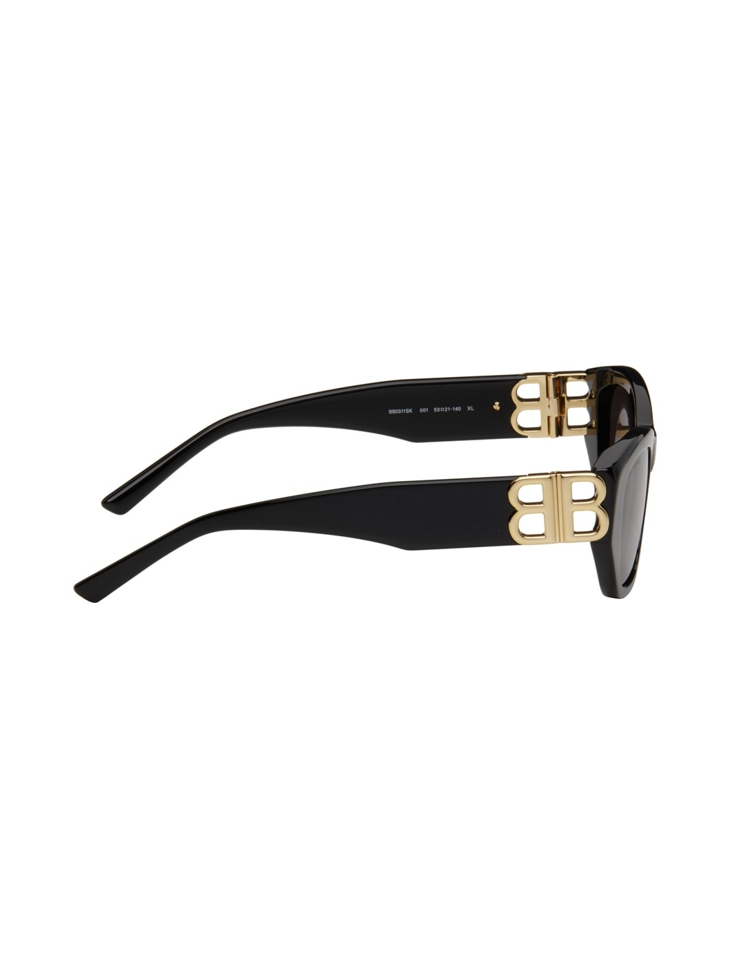 Black Rectangular Sunglasses - 2