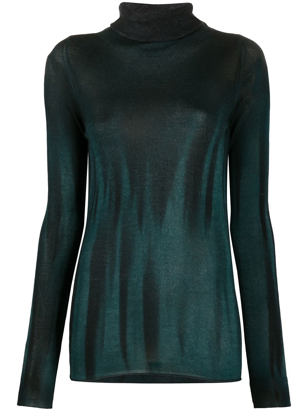 draped high neck jumper - 1