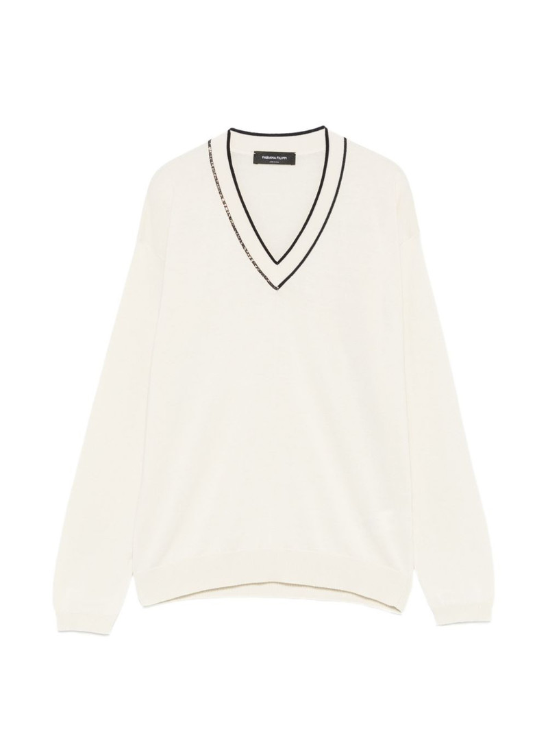 V-neck sweater 1