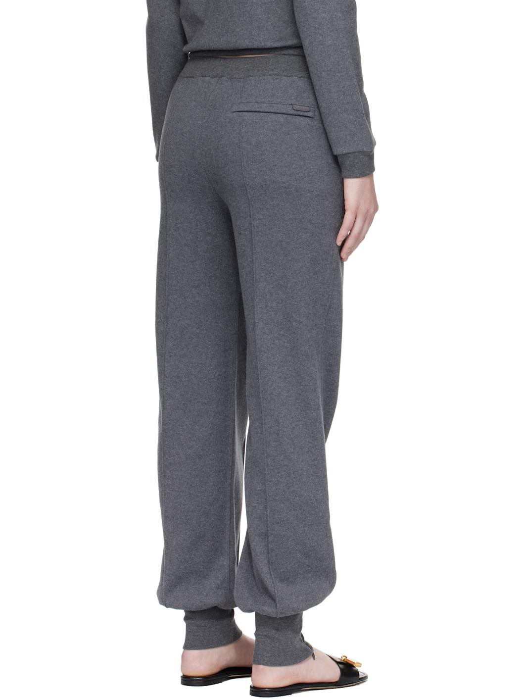 Gray Cotton Lounge Pants - 3
