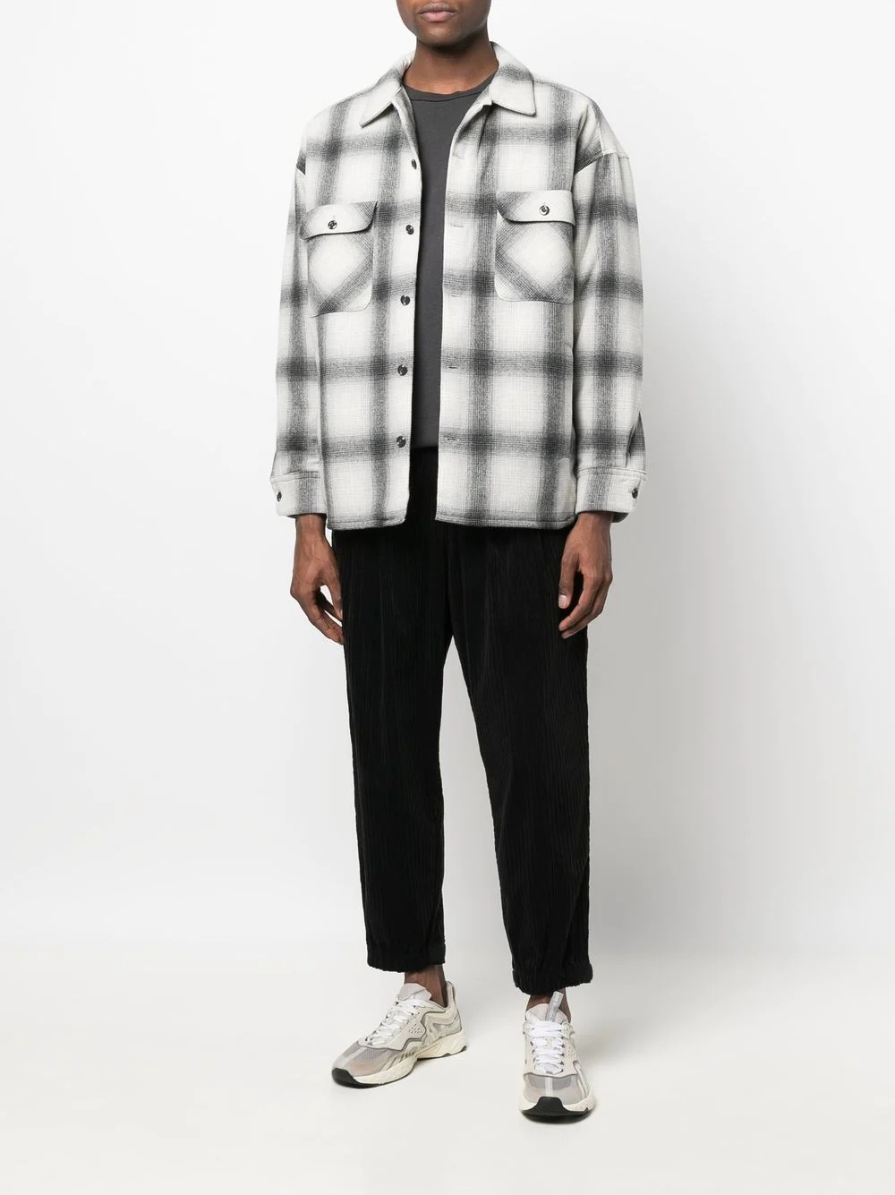 El Barrio plaid-print shirt jacket - 2