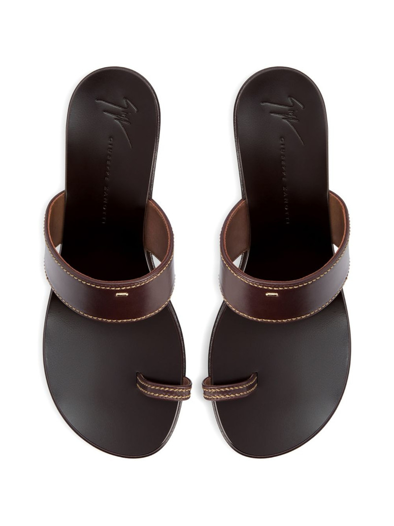 stitching leather sandals 4