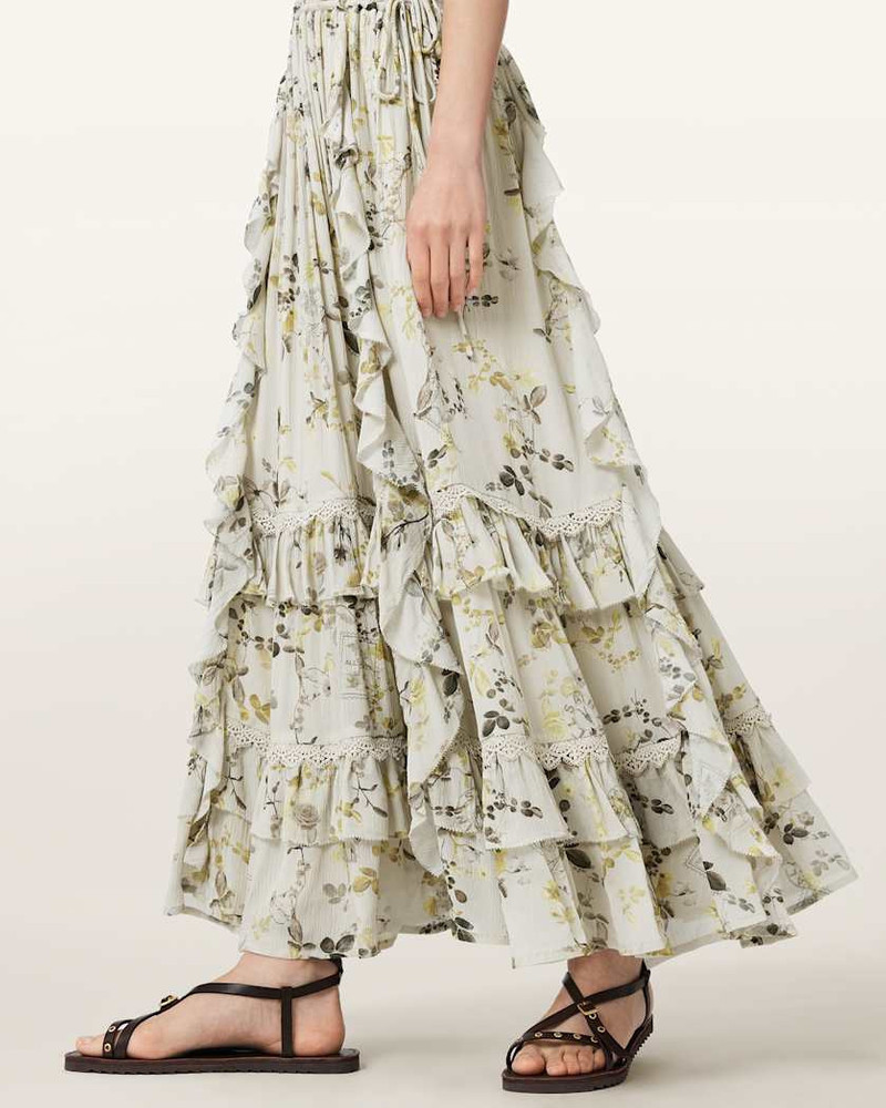 CANTO FLORAL RUFFLED MAXI DRESS 6