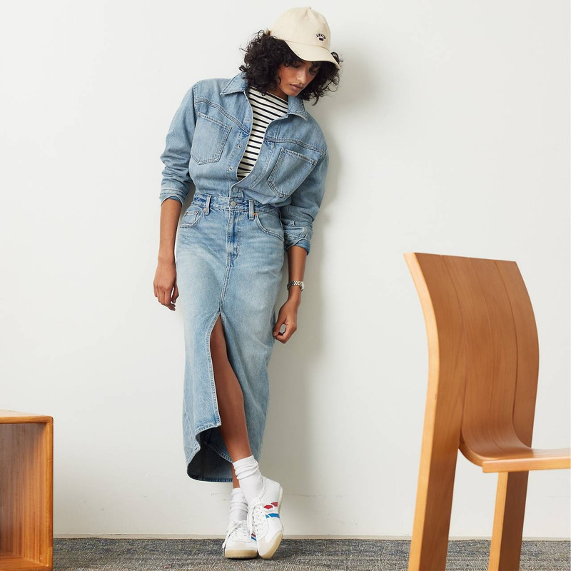 Levi's DENIM MIDI SHIRT DRESS outlook