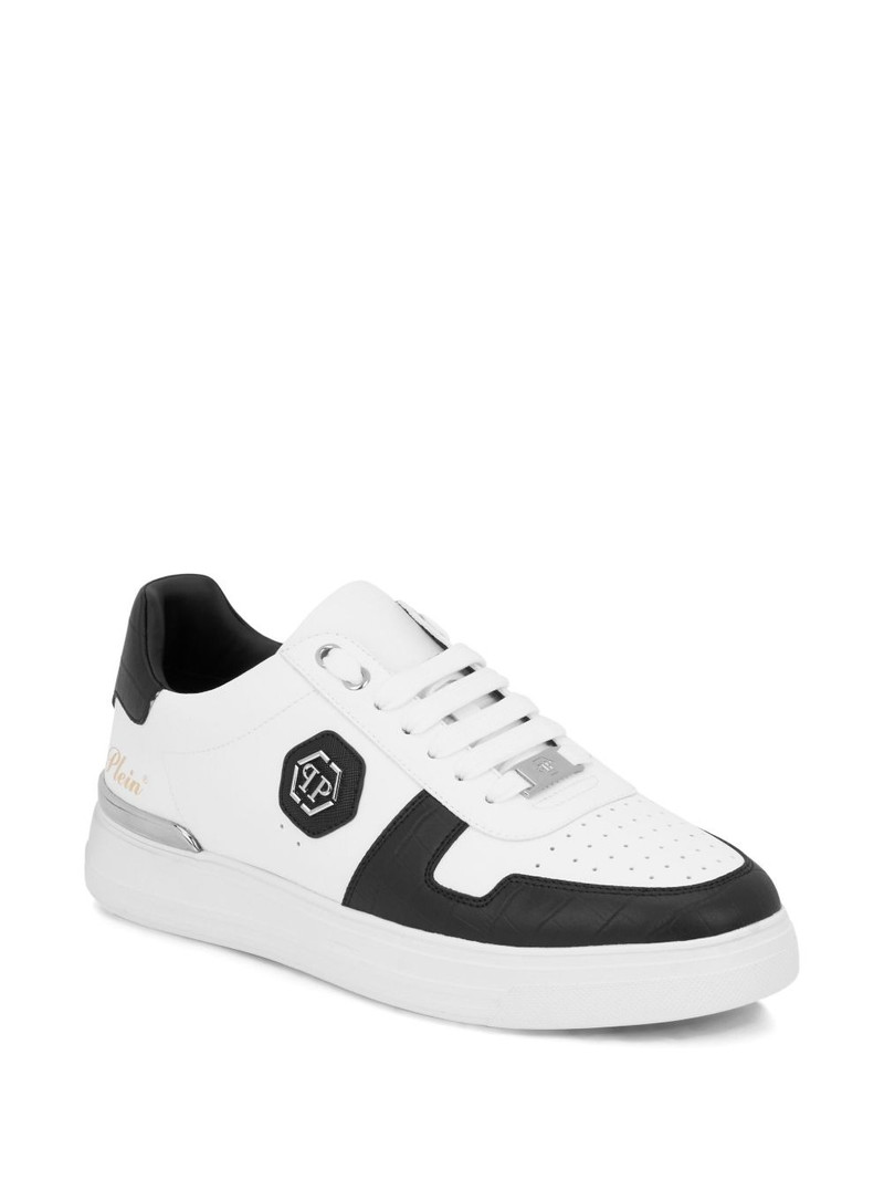 PHILIPP PLEIN T-REX logo plaque trainers outlook