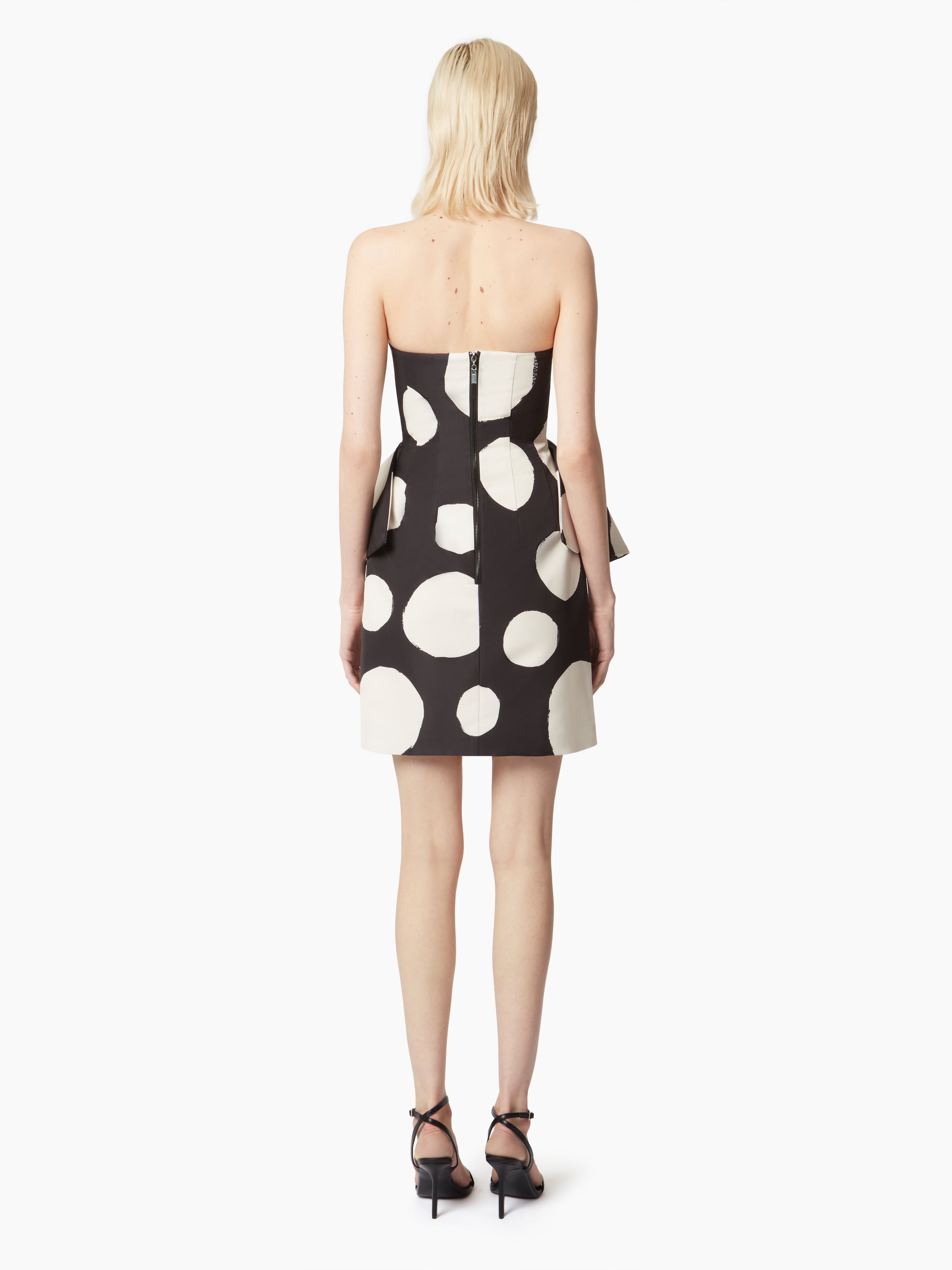 BUSTIER MINI-DRESS WITH PEPLUM - 4