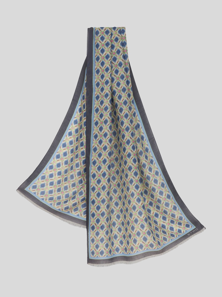 SCARF WITH MICRO TIE-PRINT DESIGNS - 1