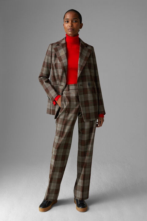 Panja suit pants in Brown/Red - 4