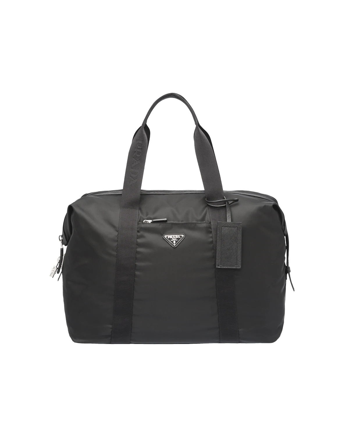 Nylon and Saffiano Leather Duffle Bag - 1