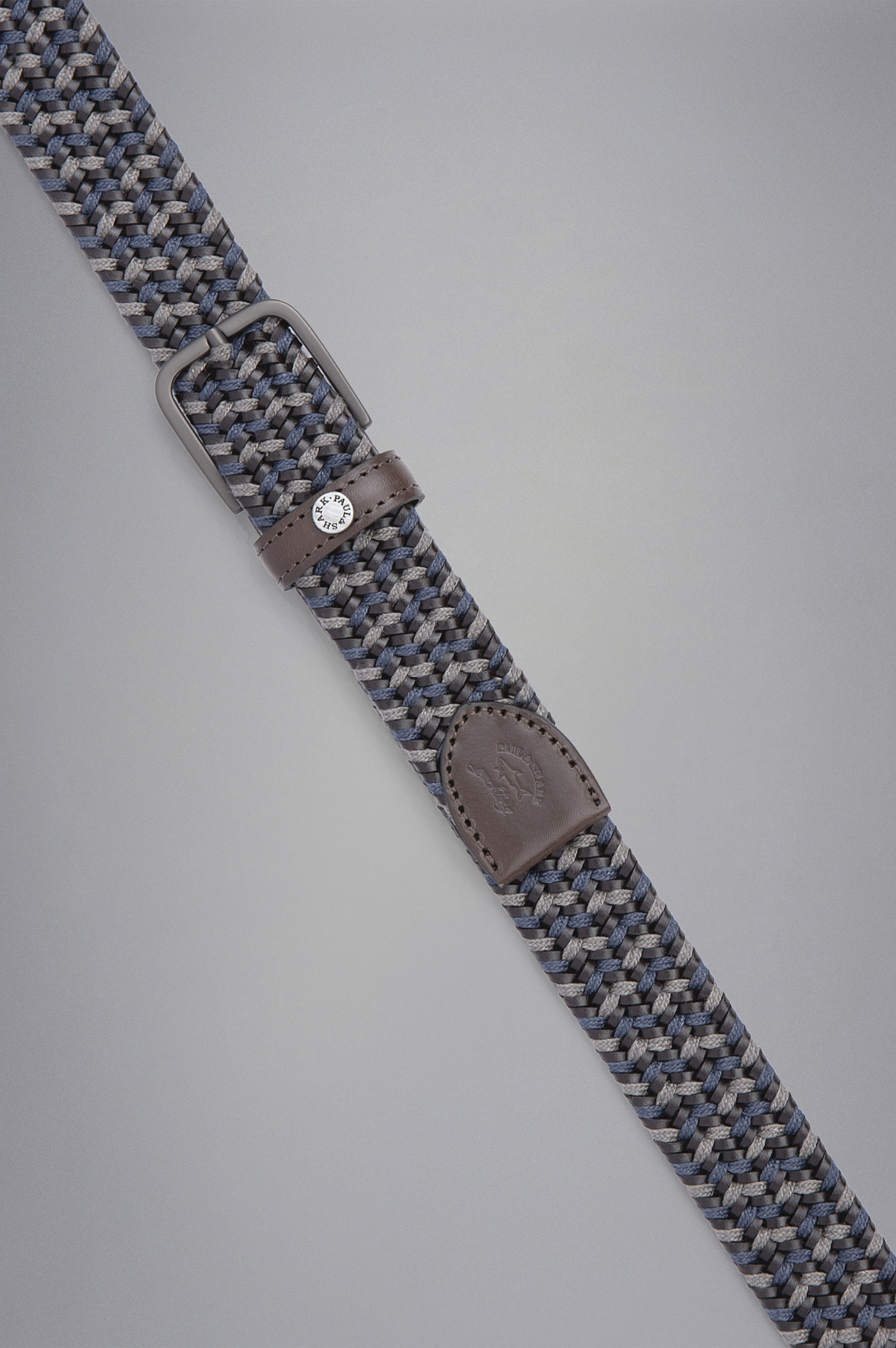 LEATHER TRIMMED WOVEN BELT - 2