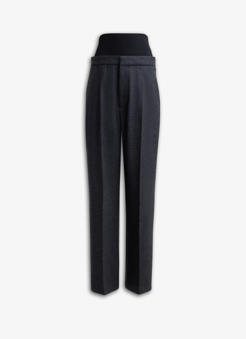 KNITTED WAISTBAND와 FLANNEL 바지 1