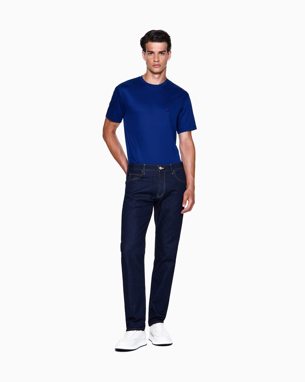 FIVE-POCKET, REGULAR-FIT TROUSERS IN ASV COTTON AND MODAL - 2