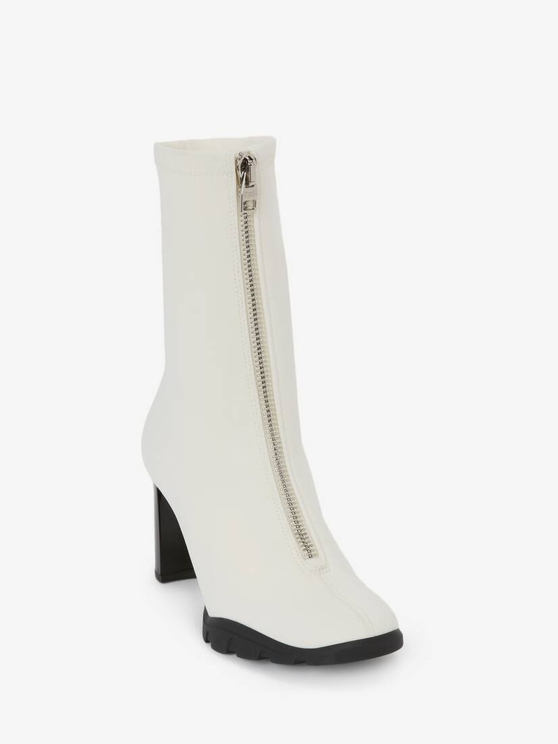 Alexander McQueen Slim Tread Boot in Ivory outlook