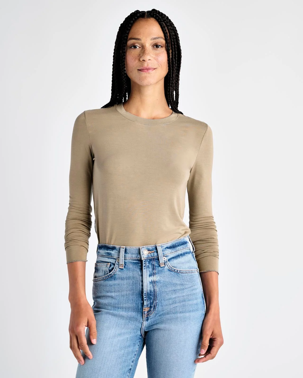 Bamboo Blend Long Sleeve Tee - 1