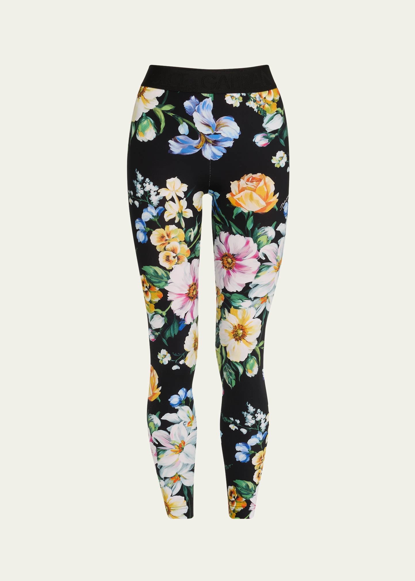 Mix Fiori Cropped Leggings - 1