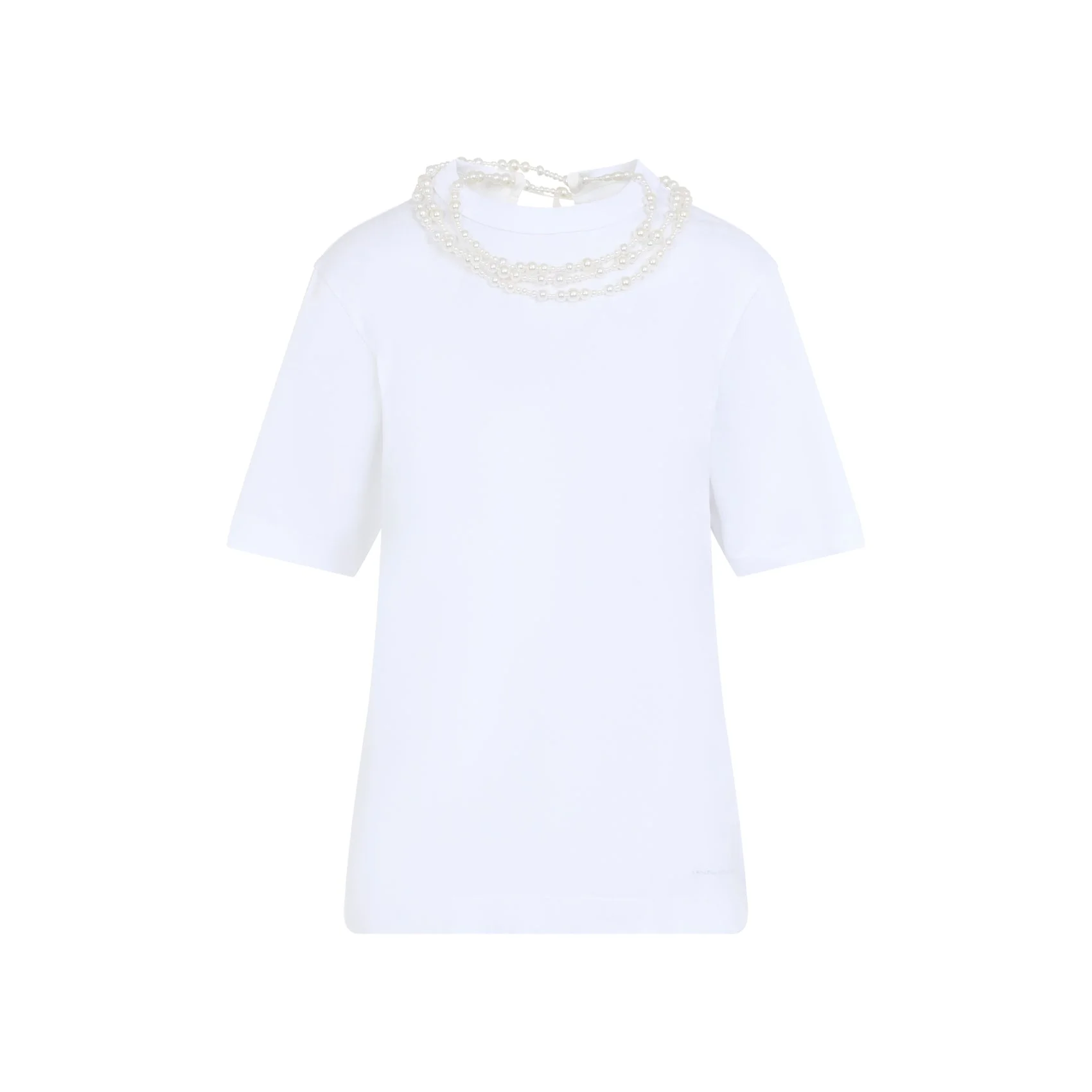 Carven Pearl Necklace T-shirt - 1