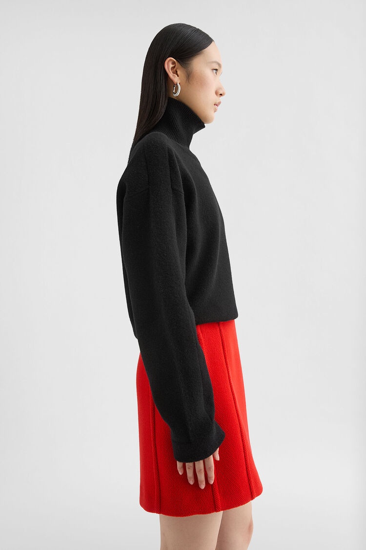 Wool Blend High-Neck Sweater - 3